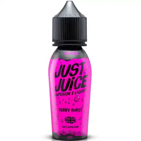 Just Juice Iconic Range E-Liquid 50ml Shortfill Berry Burst On White Background