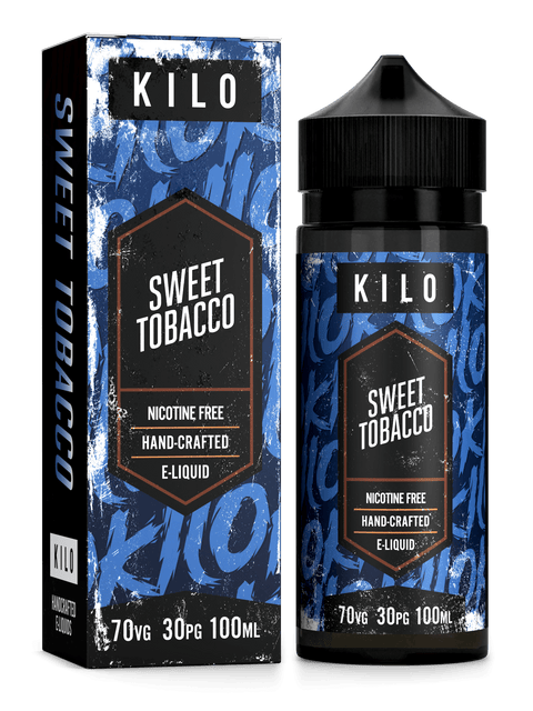 Kilo V2 E-Liquids 100ml Shortfill Range Sweet Tobacco On White Background