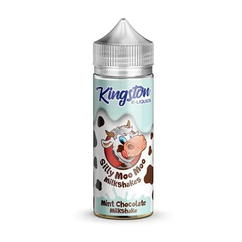 Kingston Silly Moo Moo Milkshake Shortfill E-Liquids Mint Chocolate Milkshake On White Background