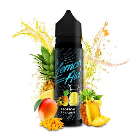 Lemon-Aid 50ml Shortfill E-Liquids Tropical Paradise On White Background