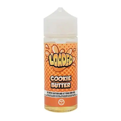 Loaded 100ml Shortfill E-Liquid by Ruthless Cookie Butter On White Background
