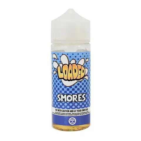 Loaded 100ml Shortfill E-Liquid by Ruthless Smores On White Background
