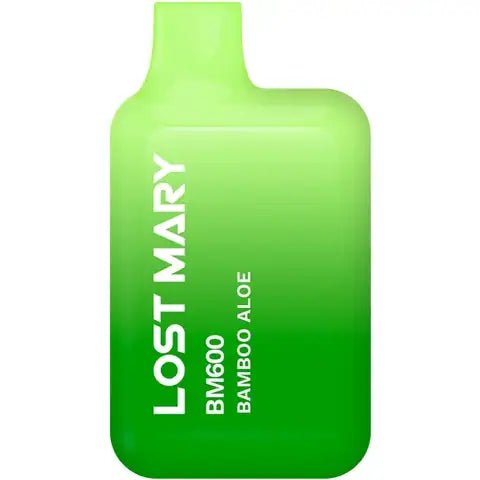 Lost Mary BM600 Disposable Device by Elf Bar Bamboo Aloe On White Background