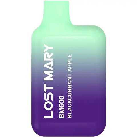 Lost Mary BM600 Disposable Device by Elf Bar Blackcurrant Apple On White Background