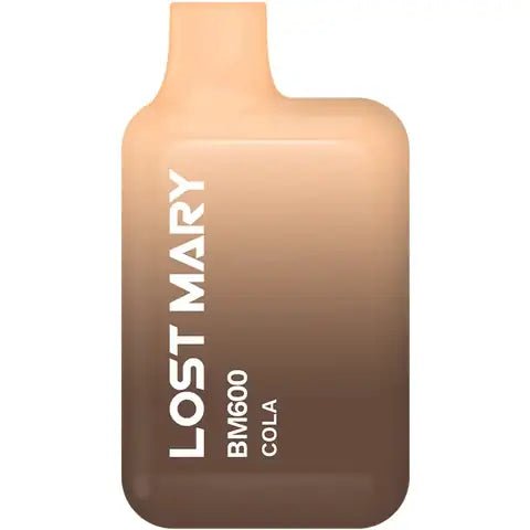 Lost Mary BM600 Disposable Device by Elf Bar Cola On White Background