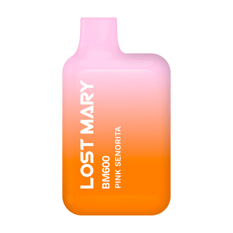Lost Mary BM600 Disposable Device by Elf Bar Pink Senorita On White Background