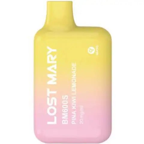Lost Mary BM600S Disposable Vape Pina Kiwi Lemonade On White Background