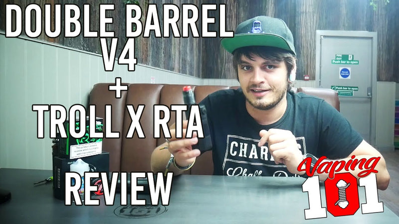 Vaping 101 Youtube Thumbnail Double Barrel v2 Troll X RTA