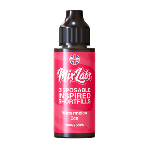 Mix Labs 100ml Shortfill E-Liquid Watermelon Ice