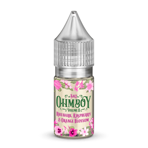 Ohm Boy Volume II Nic Salts Rhubarb Raspberry & Orange Blossom
