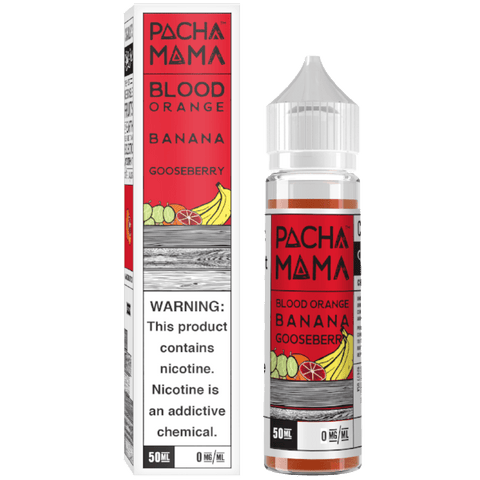 Pachamama By Charlies Chalk Dust 50ml Shortfill Juice Range (NEW FLAVOURS) Blood Orange, Banana Gooseberry On White Background