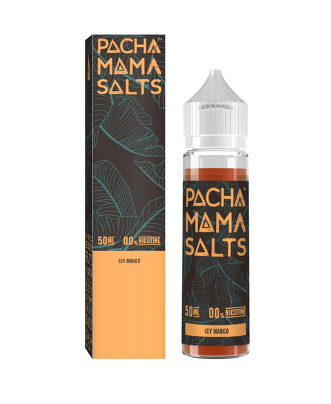 Pachamama By Charlies Chalk Dust 50ml Shortfill Juice Range (NEW FLAVOURS) Icy Mango On White Background