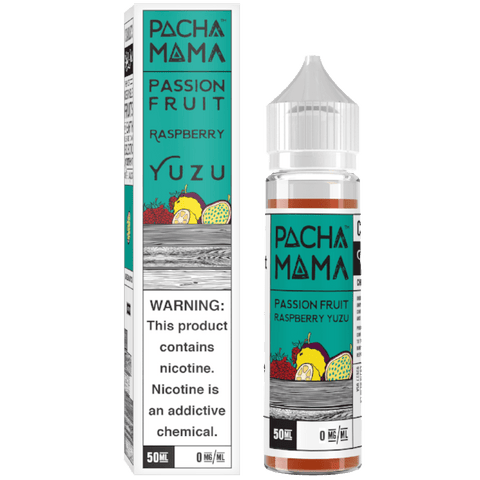 Pachamama By Charlies Chalk Dust 50ml Shortfill Juice Range (NEW FLAVOURS) Passion Fruit Raspberry Yuzo On White Background