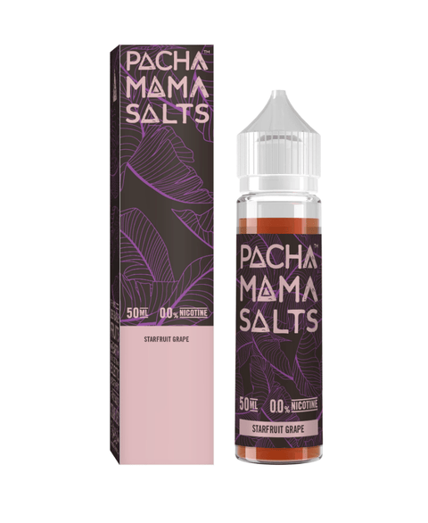 Pachamama By Charlies Chalk Dust 50ml Shortfill Juice Range (NEW FLAVOURS) Starfruit Grape On White Background
