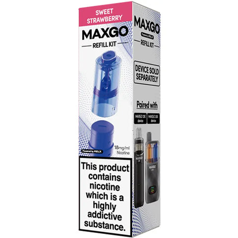 RELX MaxGo Replacement Prefilled Pods Sweet Strawberry