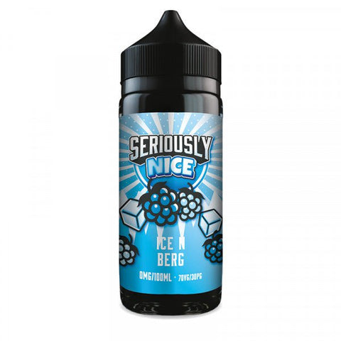 Seriously Nice 100ml Shortfill E-Liquid by Doozy Vape Co Ice 'N' Berg On White Background