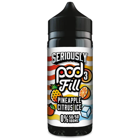 Doozy Seriously Pod Fill X3 Pineapple Citrus Ice 100ml Shortfill Default Title