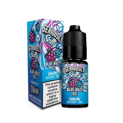 Seriously Salty 10ml Nic Salt E-Liquid Blue Razz Ice