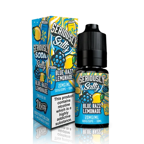 Seriously Salty Sodas 10ml Nic Salts Blue Razz Lemonade