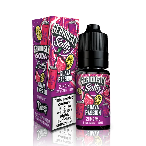 Seriously Salty Sodas 10ml Nic Salts Guava Passion