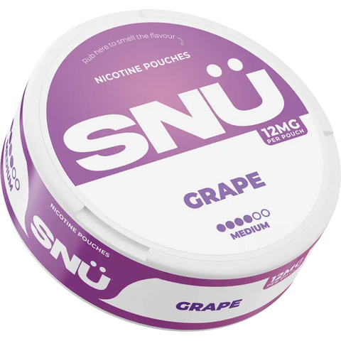 SNÜ Grape Nicotine Pouches 12mg