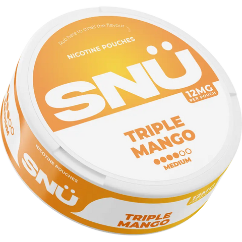 SNÜ Triple Mango Nicotine Pouches 12mg