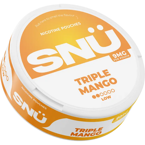 SNÜ Triple Mango Nicotine Pouches 9mg