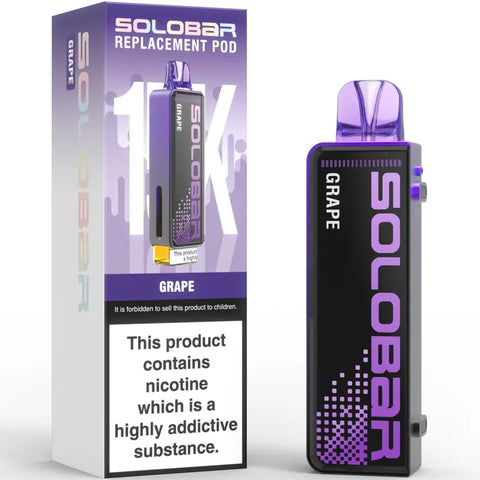 Solobar 30K Replacement Prefilled Pods Grape