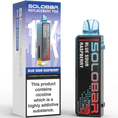 Solobar 30K Replacement Prefilled Pods Blue Sour Raspberry