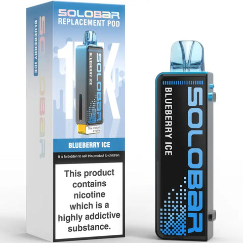 Solobar 30K Replacement Prefilled Pods Blueberry Ice