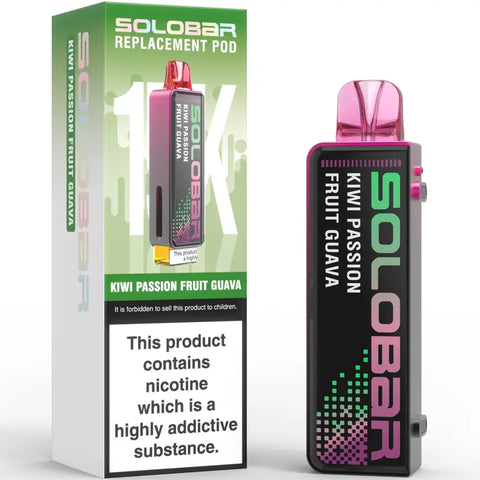 Solobar 30K Replacement Prefilled Pods Kiwi Passion Fruit Guava