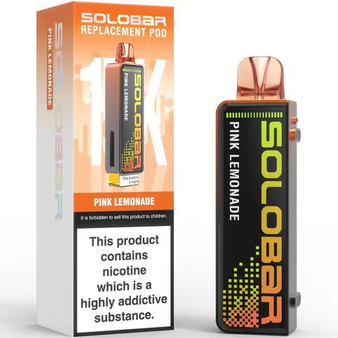 Solobar 30K Replacement Prefilled Pods Pink Lemonade