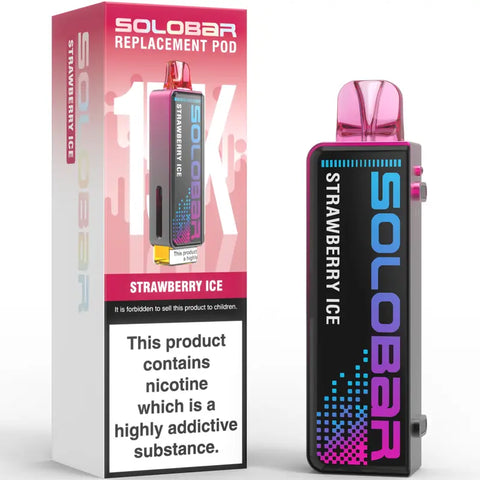 Solobar 30K Replacement Prefilled Pods Strawberry Ice