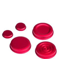 Stubby AIO Button Set by Suicide Mods Dark Devil Red On White Background