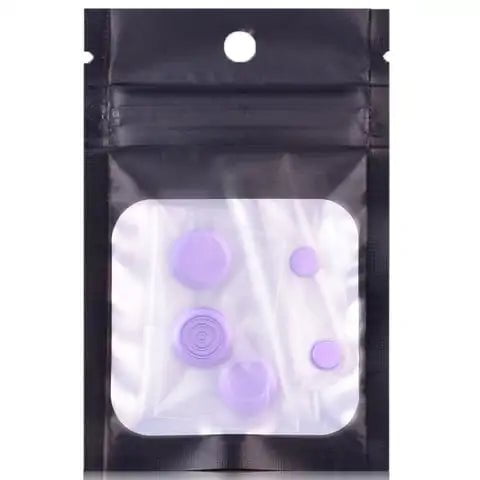 Stubby AIO Button Set by Suicide Mods Light Purple On White Background