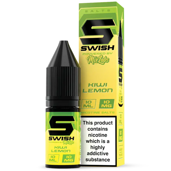Swish X Mix Labs Kiwi Lemon 10ml Nic Salt 10mg