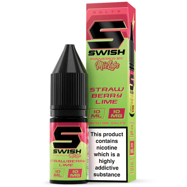 Swish X Mix Labs Strawberry Lime 10ml Nic Salt 10mg