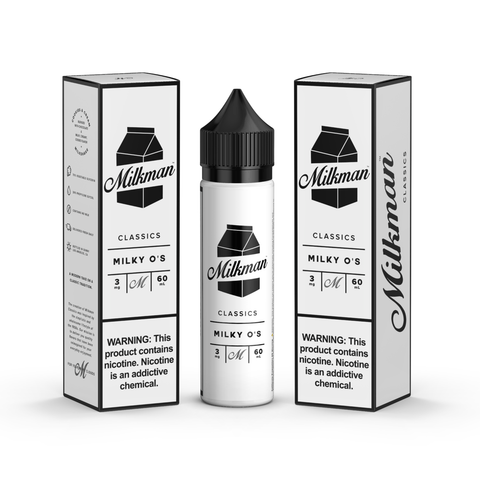 The Milkman E-Liquids 50ml Shortfill Milky Os On White Background