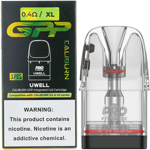 Uwell Caliburn GPP Replacement Pods 0.4ohm XL Sidefill (3pcs)