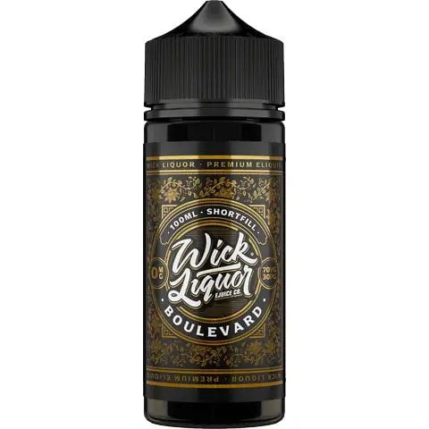 Wick Liquor 100ml Shortfill E-Liquid Boulevard