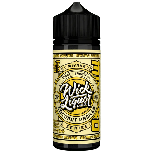 Wick Liquor Coconut Vanilla Miyako Yoghurt 100ml Shortfill