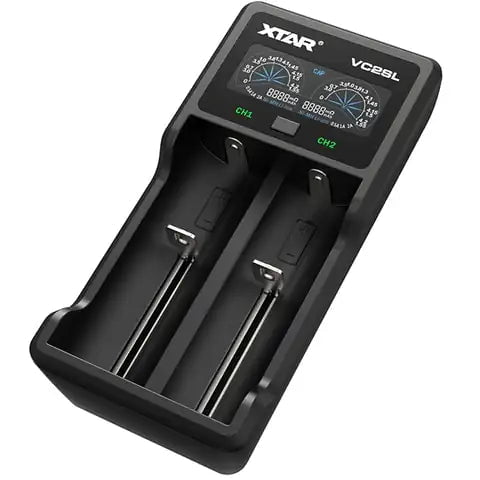 Xtar VC2SL Battery Charger On White Background