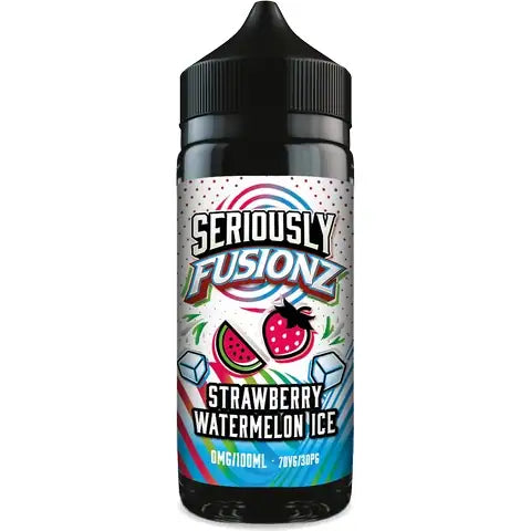 Doozy Seriously Fusionz strawberry watermelon ice 100ml Bottle on white background