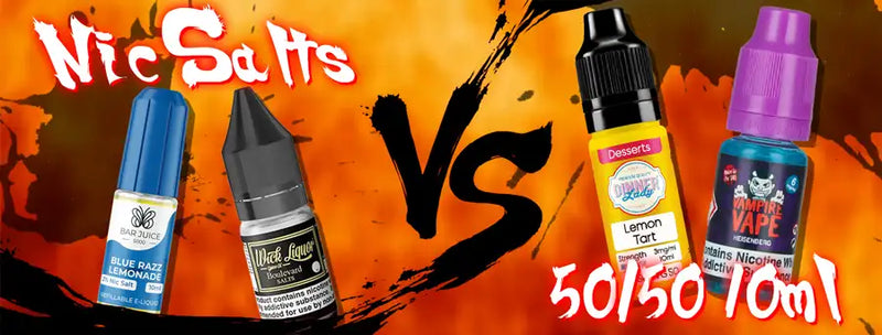 Nic Salts vs 50/50 Vape Juice - Key Differences