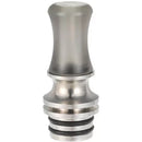 510 Drip Tip Metal Base Long Smoked Curved
