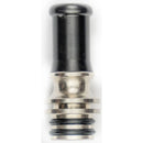510 Drip Tip Metal Base Long Black Straight