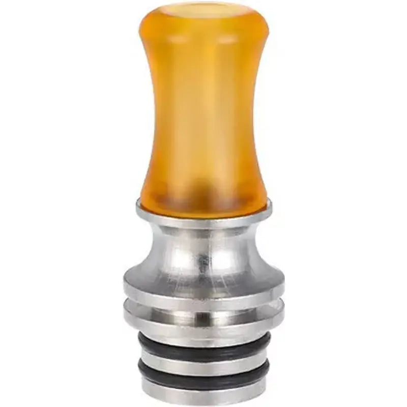 Long 510 Drip Tip: Metal Base, Straight or Curved Options Long 510 Drip Tip: Metal Base, Straight or Curved Options