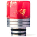 510 Extended Metal Base Resin Drip Tip Red