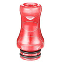 510 Resin Drip Tip Long Cobra Red
