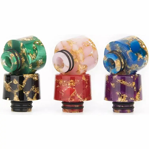 510 Resin Drip Tip Gold Flake